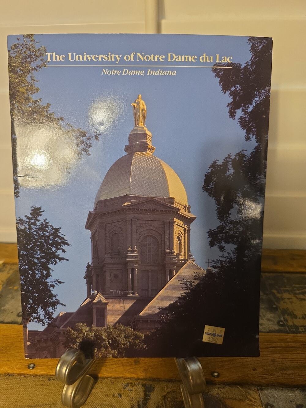 Vintage 1989 Notre Dame University Booklet Golden Dome Rev Edward Malloy PR